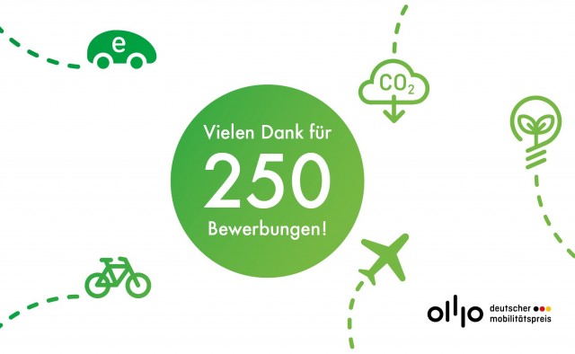Vielen Dank für 250 Bewerbungen beim Deutschen Mobilitätspreis 2018!
