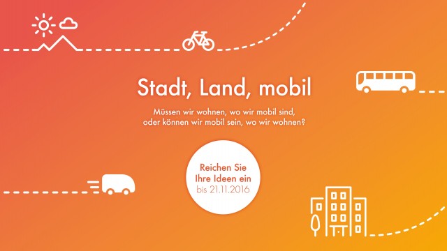 Online-Ideenwettbewerb zur Mobilität der Zukunft gestartet