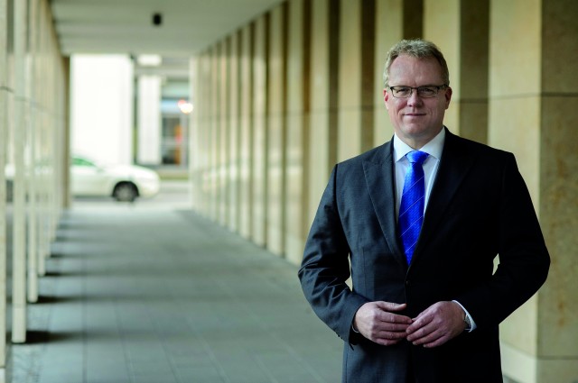 Porträtfoto Dirk Flege, Geschäftsführer Allianz pro Schiene